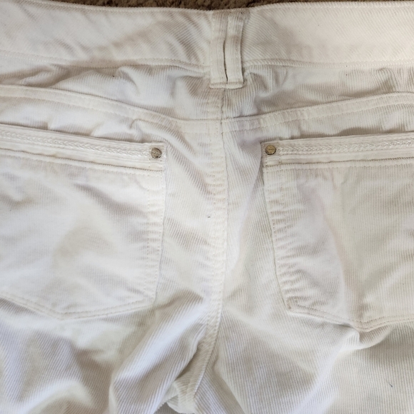 WHBM corduroy jeans white size 4 - Picture 2 of 5